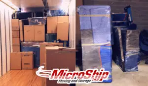 Large boxes ready for moving. Packing solutions from a local moving company.